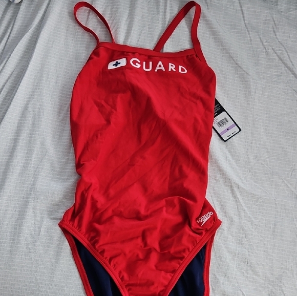 Speedo Adult lifeguard Guard One Piece Swimsuit NWT - Picture 1 of 5
